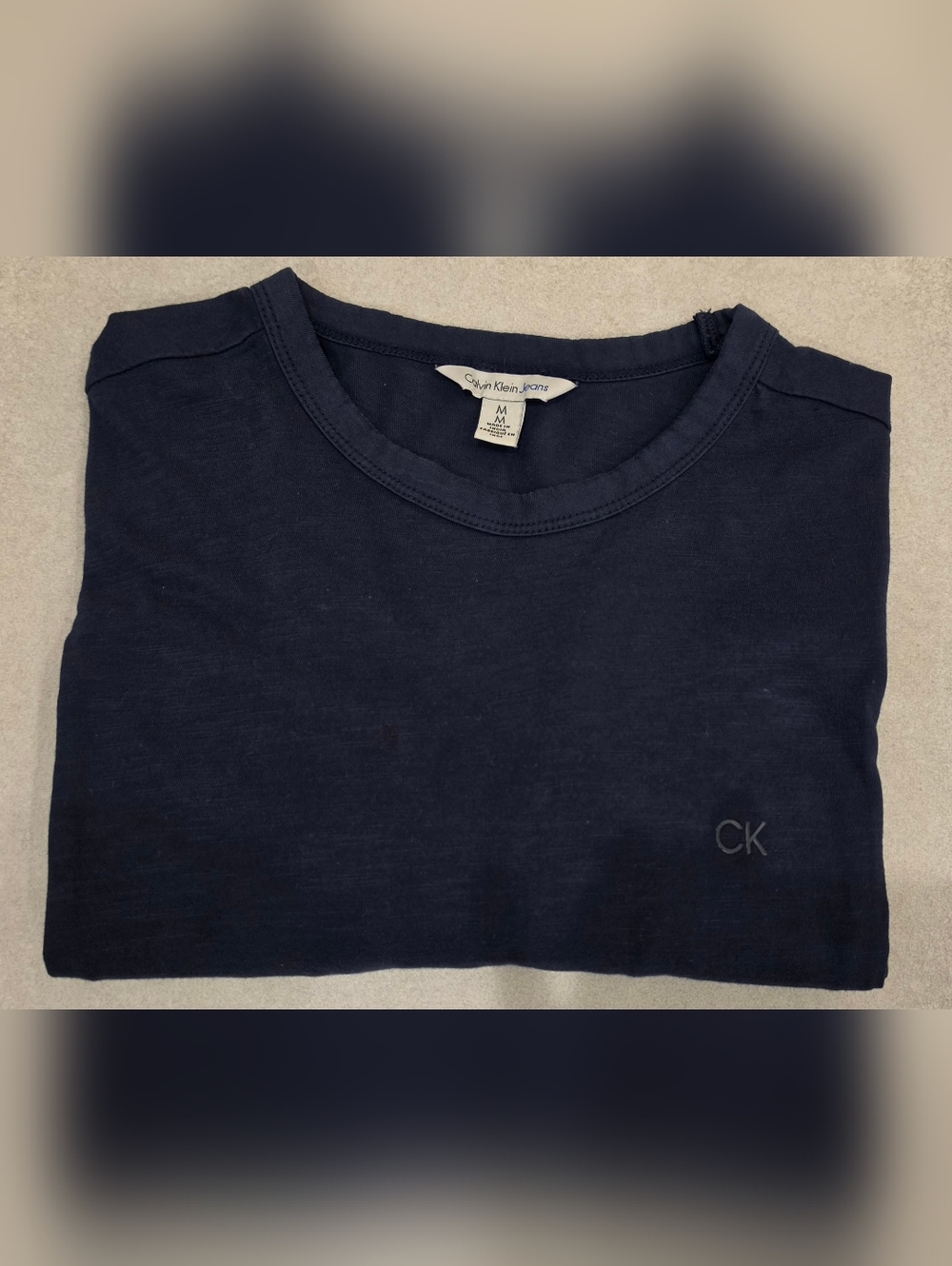 Calvin Klein Jeans Navy Crew Neck Tee